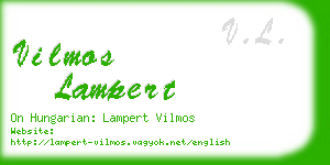 vilmos lampert business card